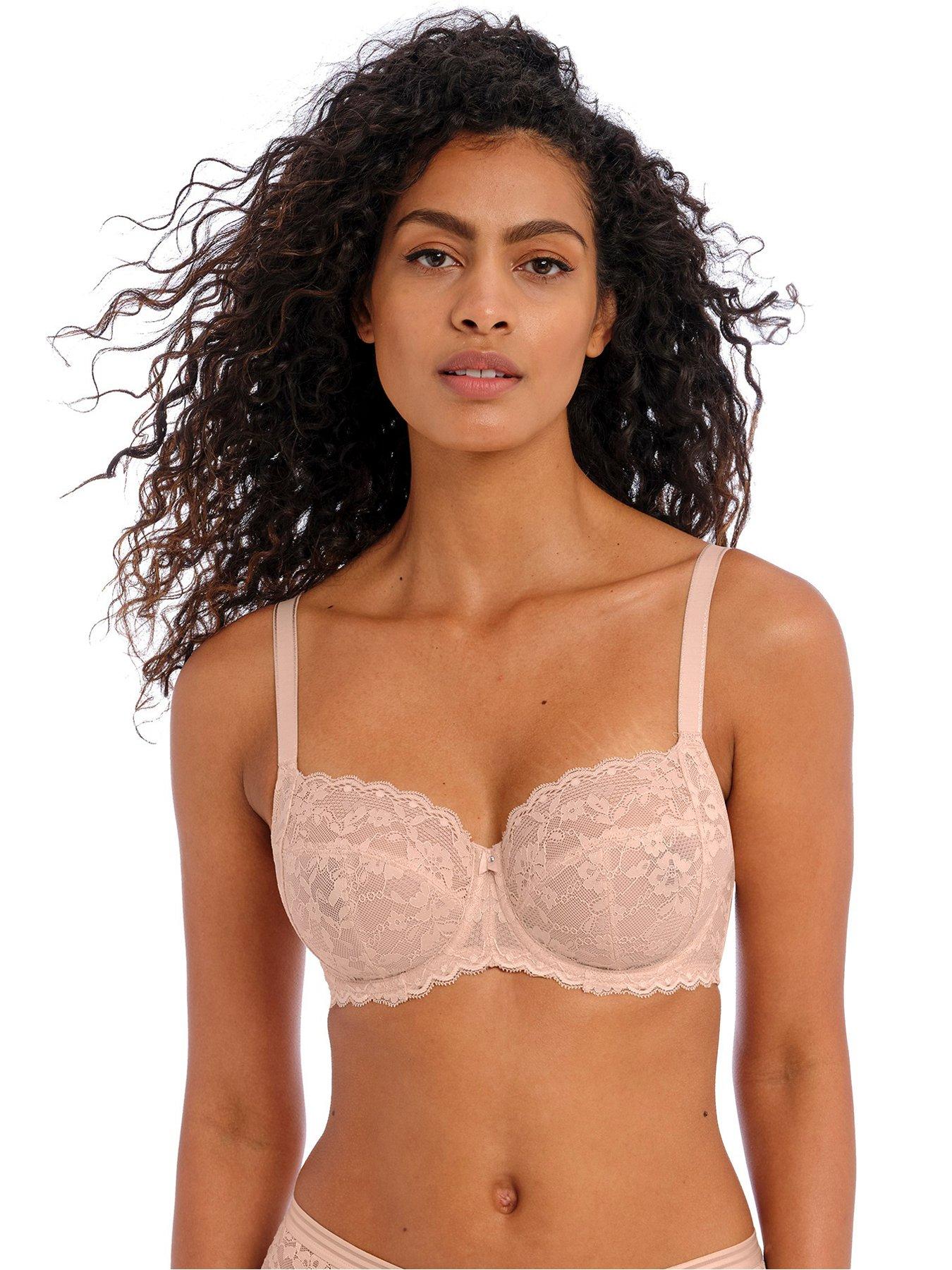 undefined Offbeat Underwired Side Support Bra - Nude