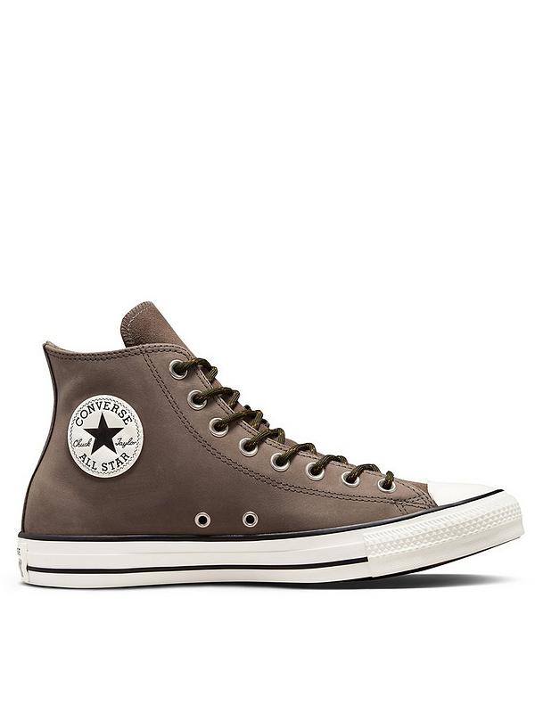 Converse Chuck Taylor All Star Suede Hi-Tops - Brown/White 