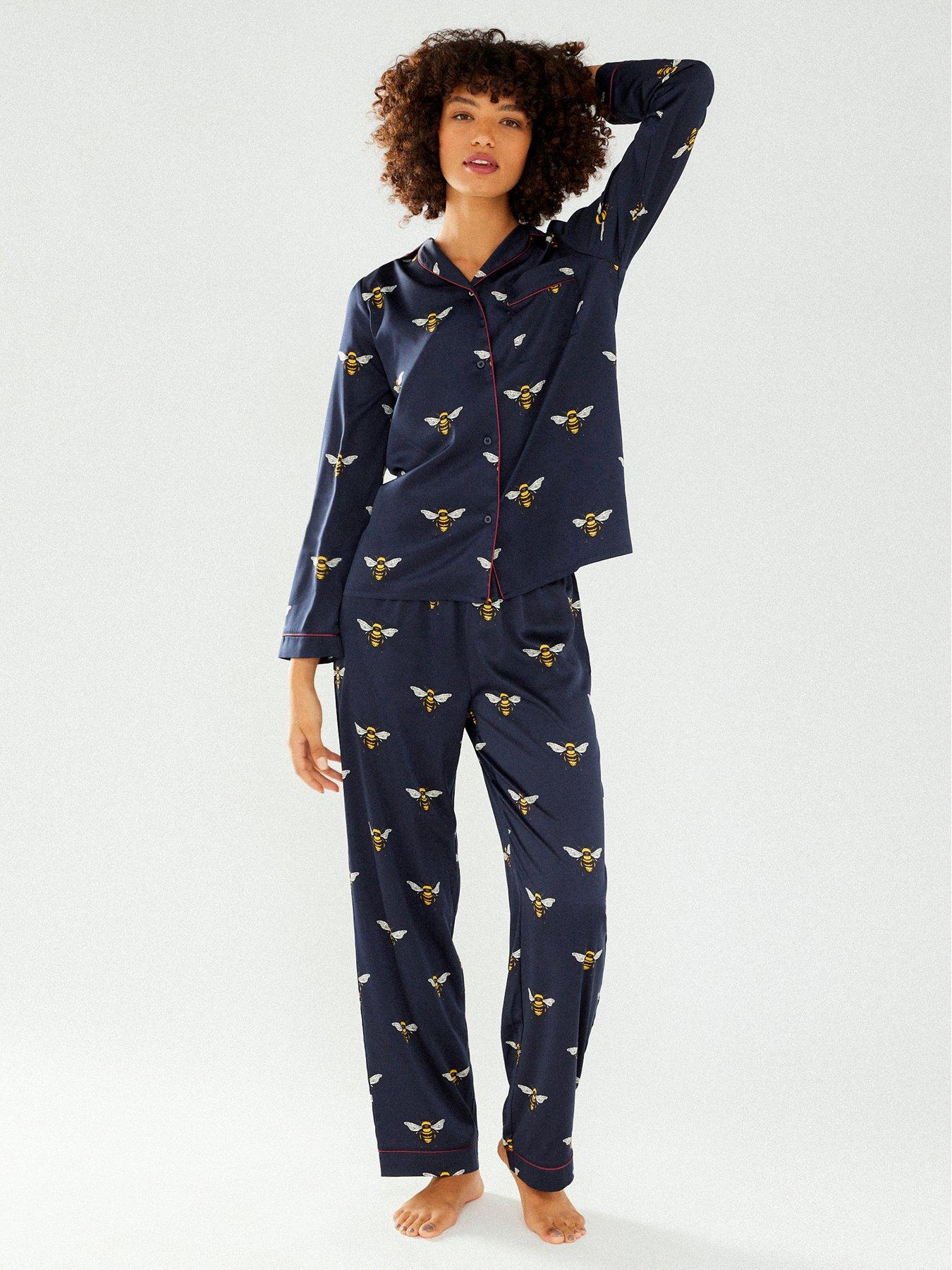 Womens button up sale pajamas