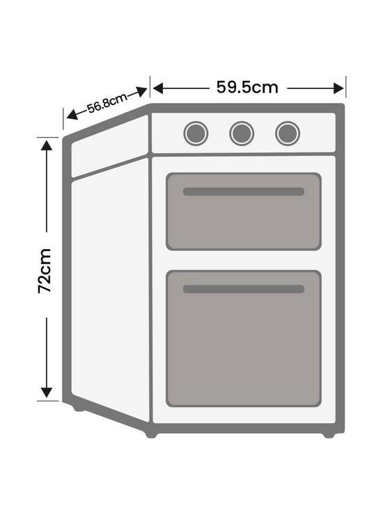 stillAlt image of candy-fci7d405x-built-in-double-oven-with-easy-clean-enamel-black-glass-with-stainless-steel