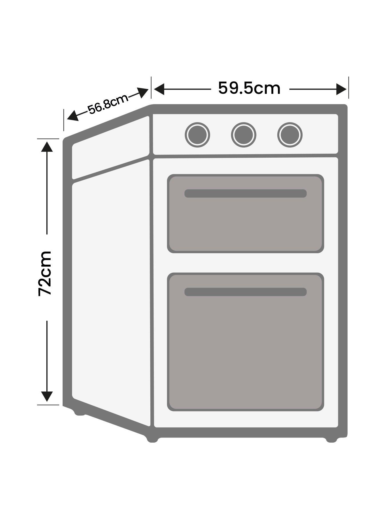 Candy built deals in double oven