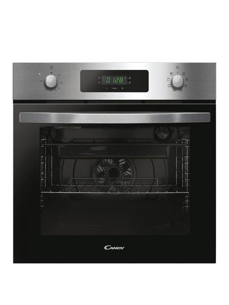 candy-fidcx615-built-in-70-litre-multi-function-oven-with-aquactiva-system-black-glass-with-stainless-steel