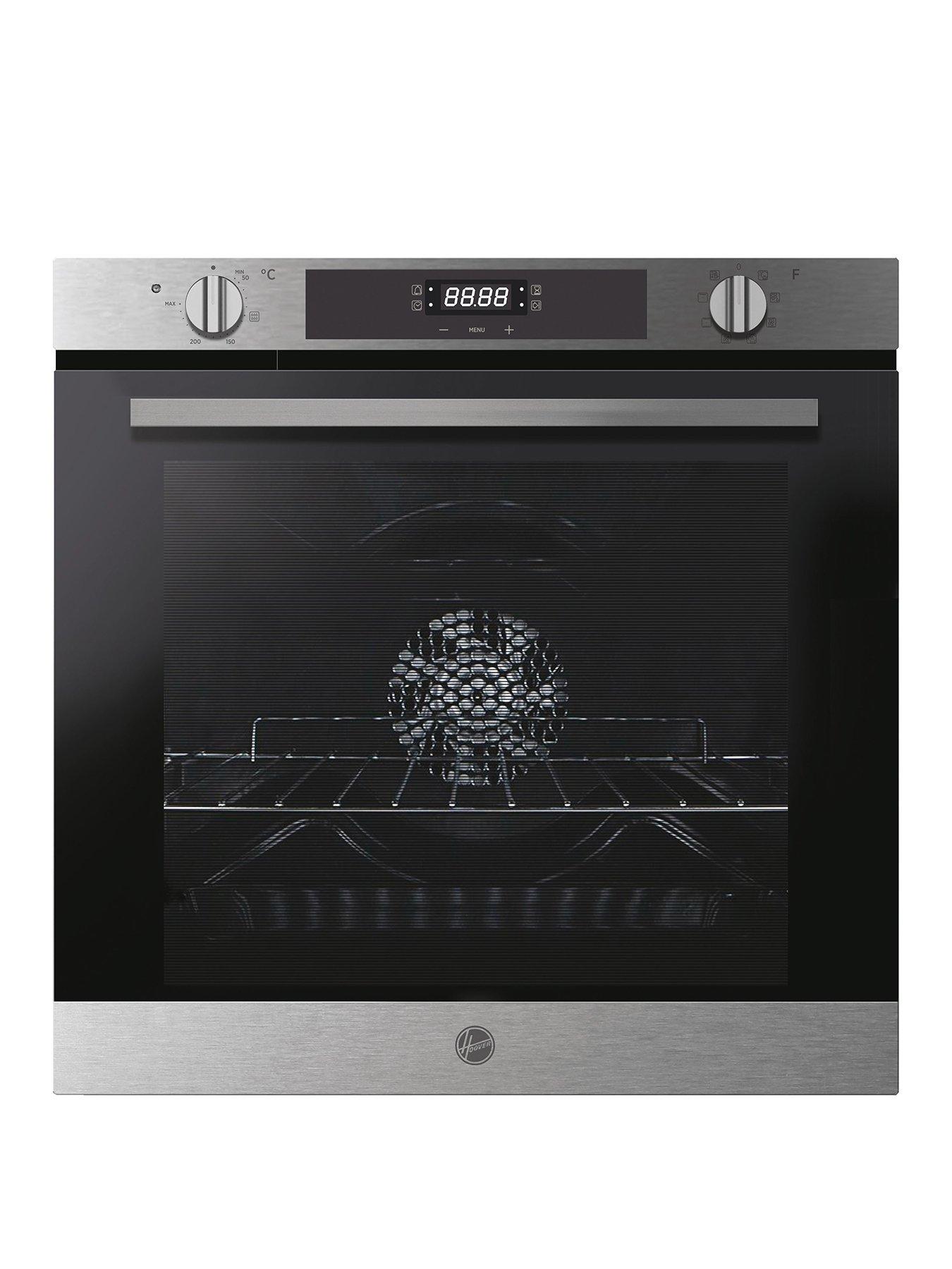 Product photograph of Hoover H-oven 300 Hoxc3bf3058in 68 Litre Multifunctional Oven With Hydro Easy Clean - Black Glass With Stainless Steel - Oven Only from very.co.uk