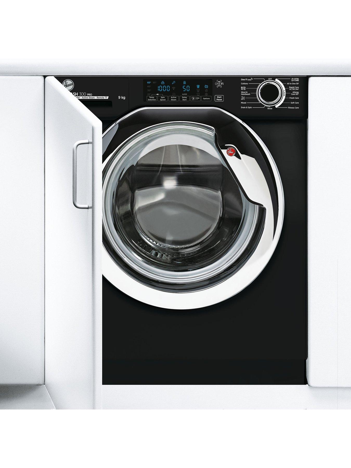 Hoover H-WASH HBWOS 69TAMCBE-80 9kg Load, 1600 Spin Integrated Washing ...