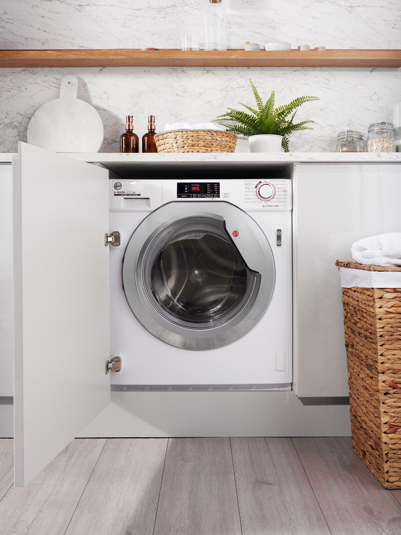 Hoover H-WASH HBWOS 69TAMCE-80 9kg Load, 1600 Spin Integrated Washing ...