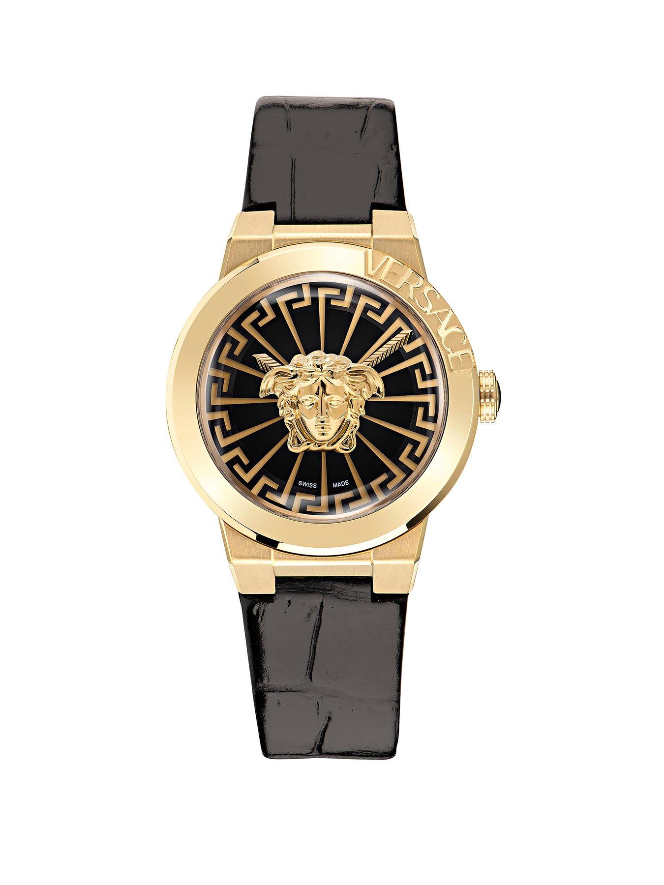 Product photograph of Versace Medusa Infinite Ladies Watch from very.co.uk