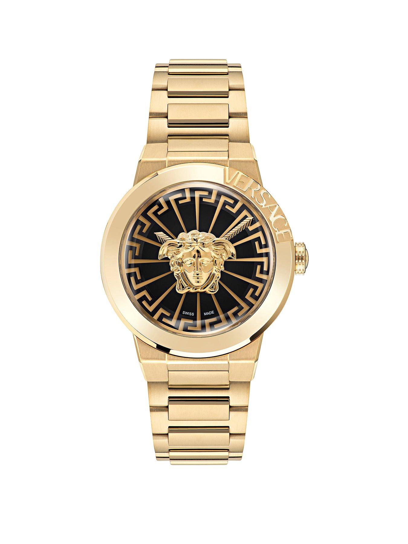 Product photograph of Versace Medusa Infinite Ladies Watch Stainless Steel from very.co.uk