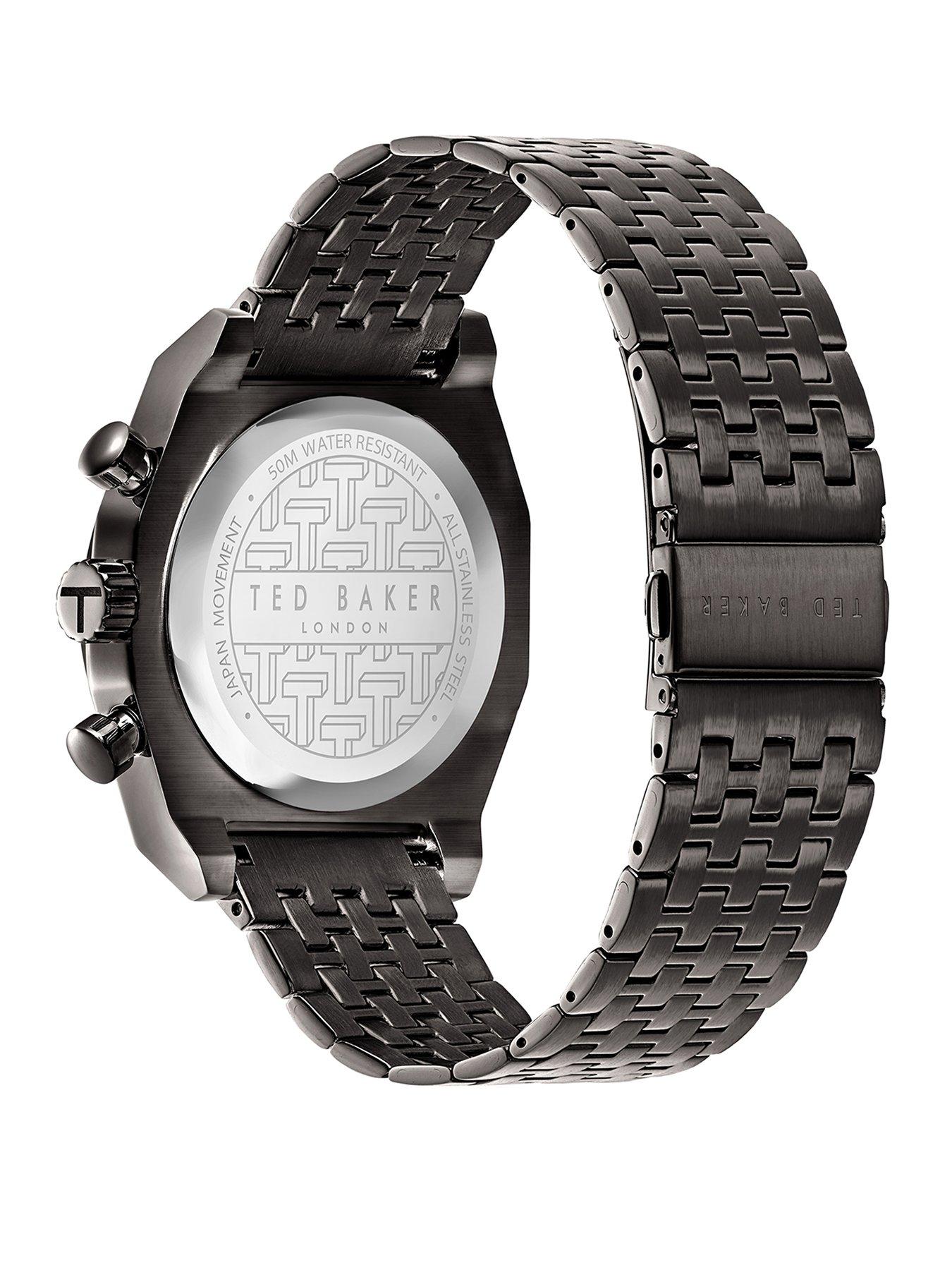  image of ted-baker-filey-stainless-steel-ip-black-case-black-dial-stainless-steel-ip-black-bracelet