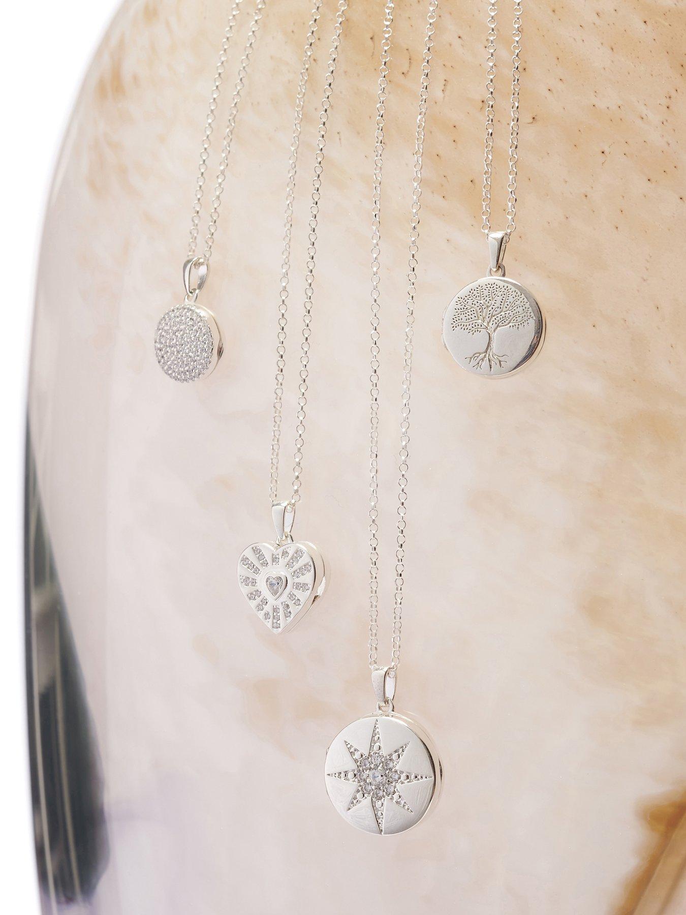 Simply Silver Sterling Silver 925 Embossed Tree Of Love Locket