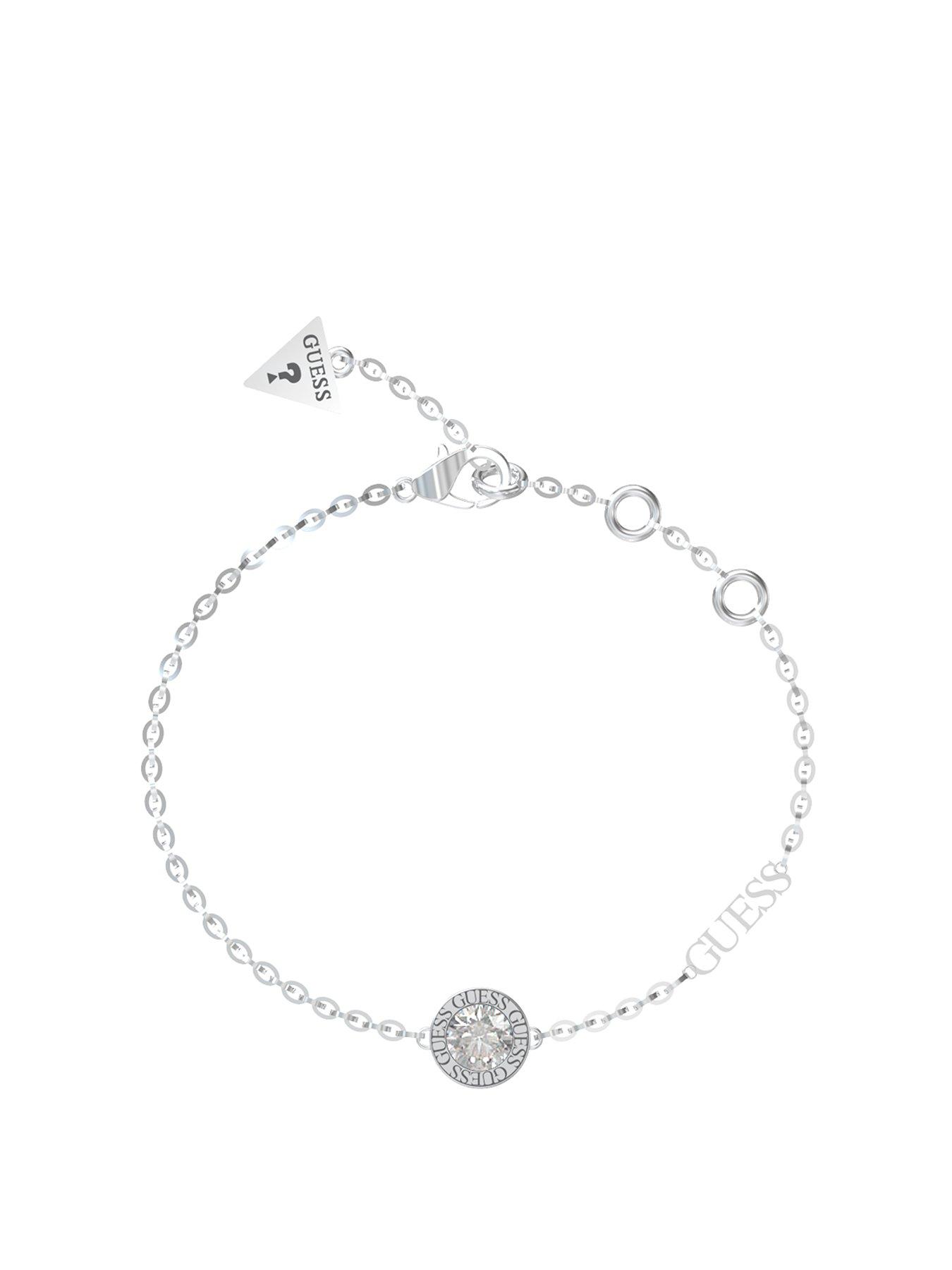 Guess Color My Day Clear Charm Bracelet Silver Very