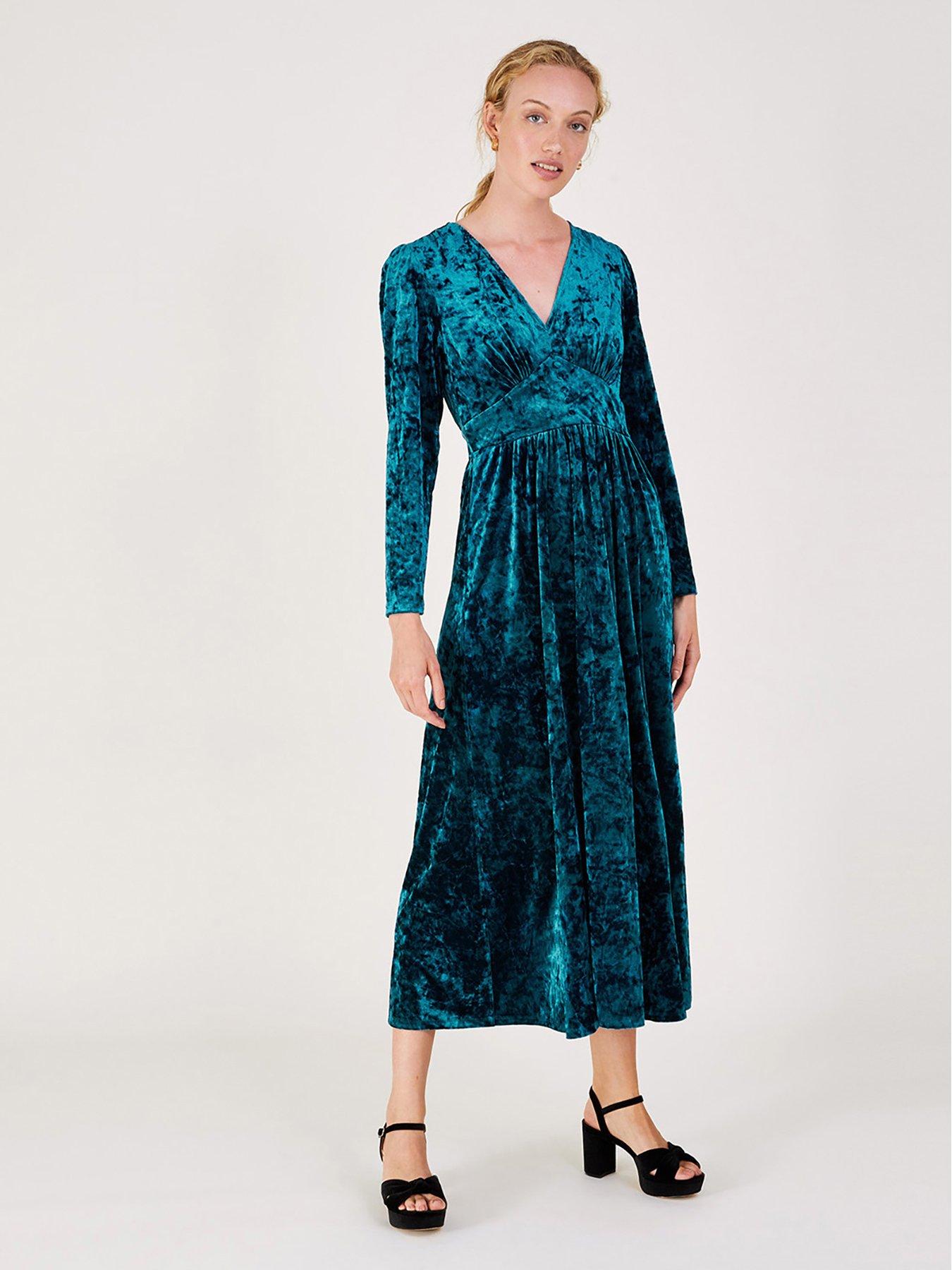 Green velvet dress outlet monsoon