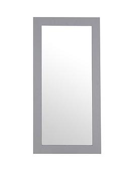 Product photograph of Premier Housewares Milo Grey Wall Mirror from very.co.uk
