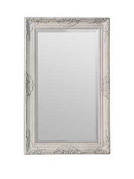 Product photograph of Premier Housewares Rustic Cream And Gold Wall Mirror from very.co.uk