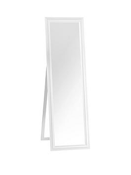 Product photograph of Premier Housewares Urban White Floor Standing Mirror from very.co.uk