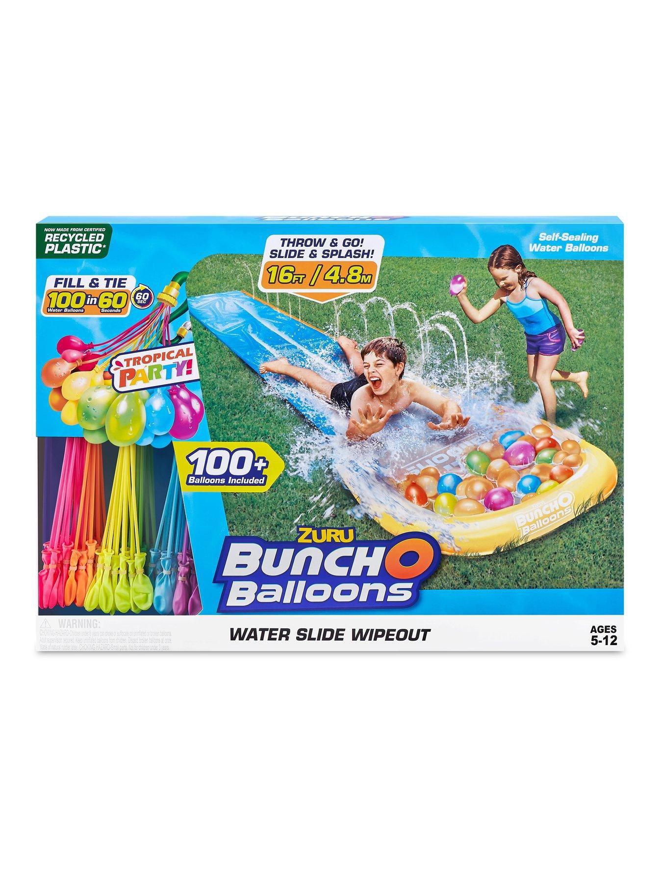 Bunch O Balloons Tropical Party Water Slide Wipeout 1x Lane, includes