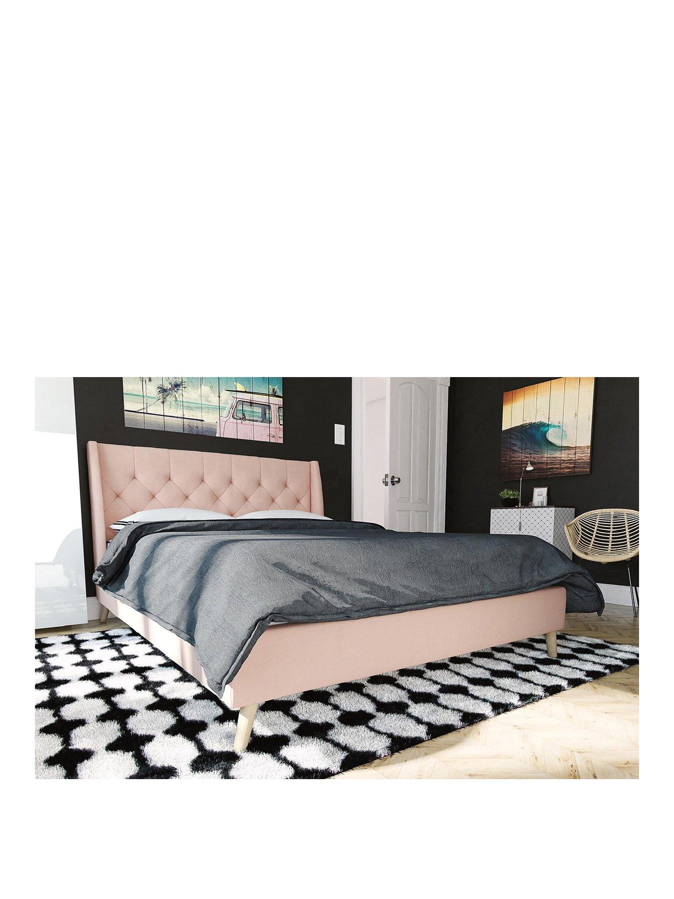 undefined Thea Double Linen Bed