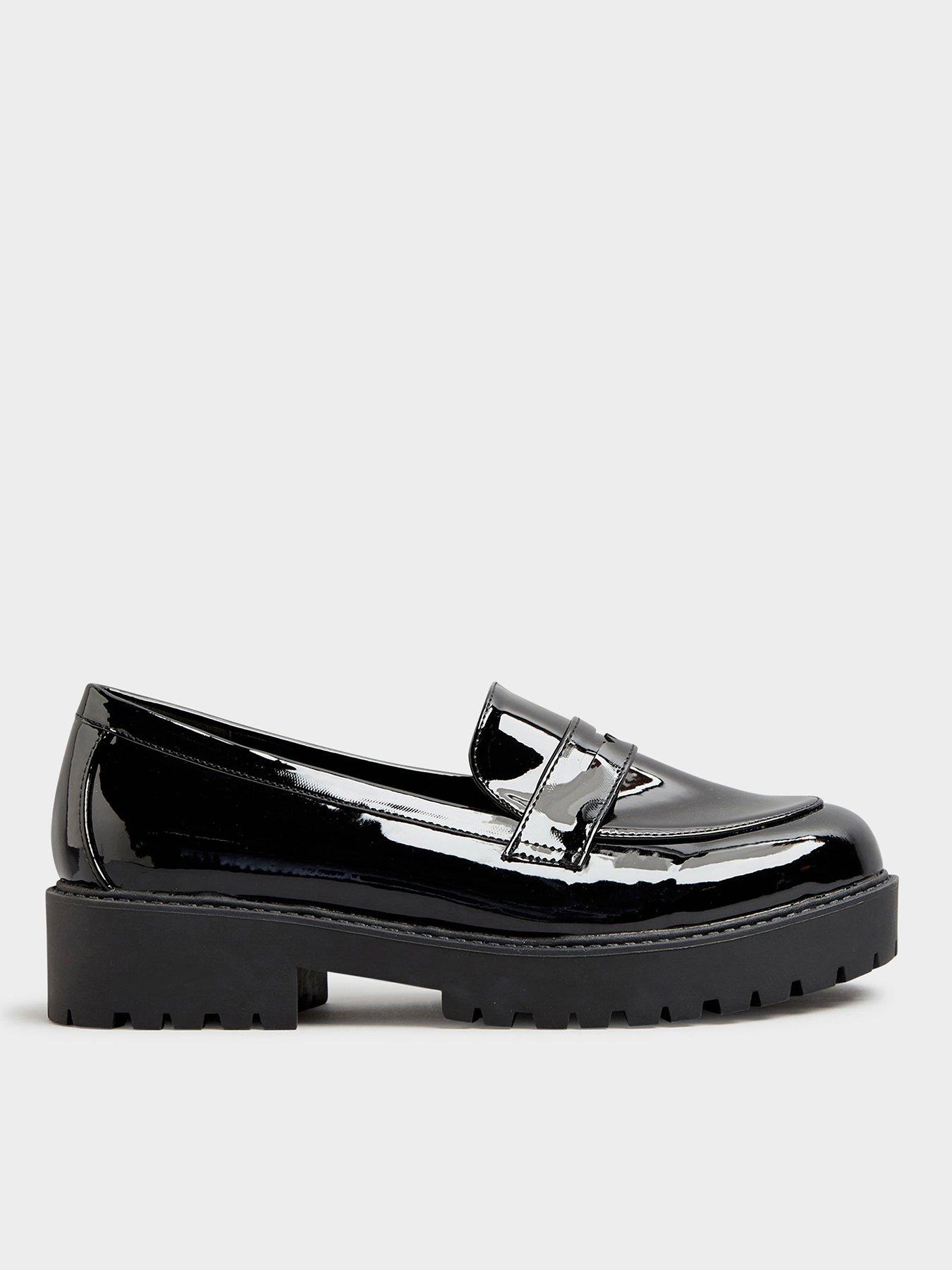 Chunky patent hot sale loafers