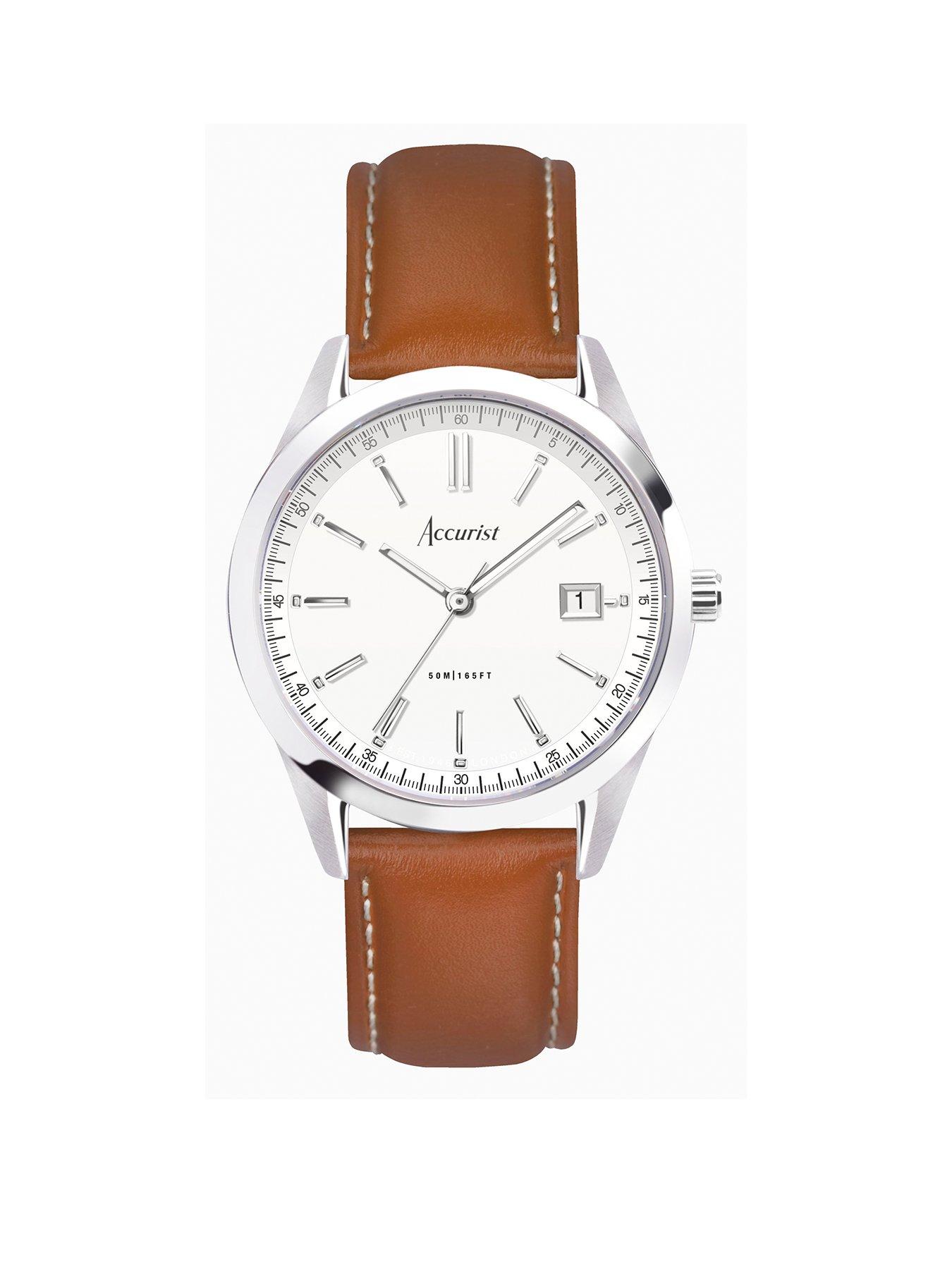 Accurist watch 2025 leather strap