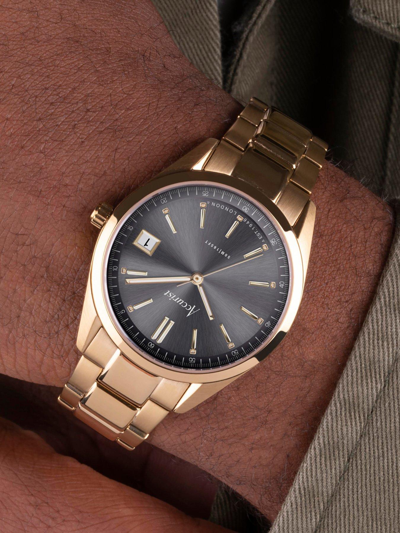 Image 3 of 8 of Accurist Everyday Unisex Gold Stainless Steel Bracelet Analogue Watch