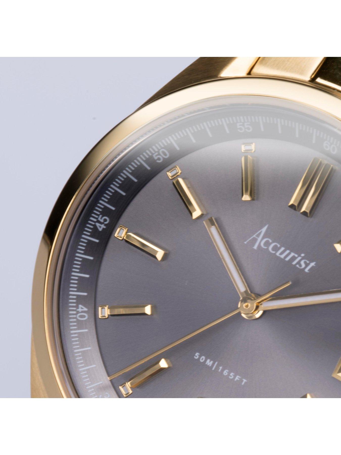 Image 5 of 8 of Accurist Everyday Unisex Gold Stainless Steel Bracelet Analogue Watch