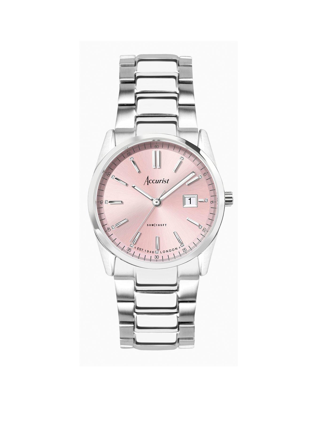 undefined Everyday Womens Silver Stainless Steel Bracelet Analogue Watch