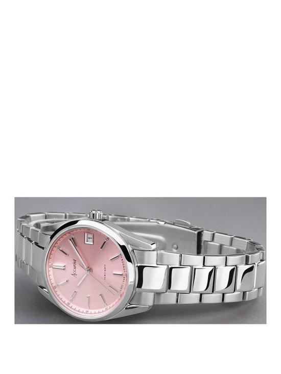 stillFront image of accurist-everyday-womens-silver-stainless-steel-bracelet-analogue-watch