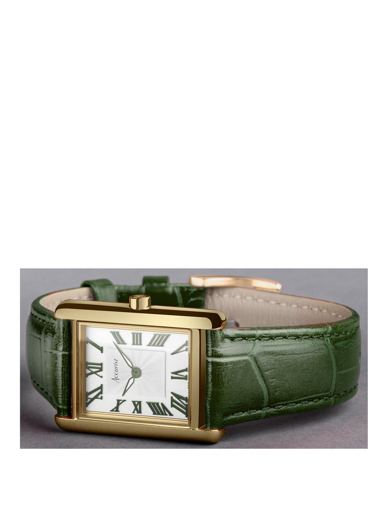 Accurist green outlet watch