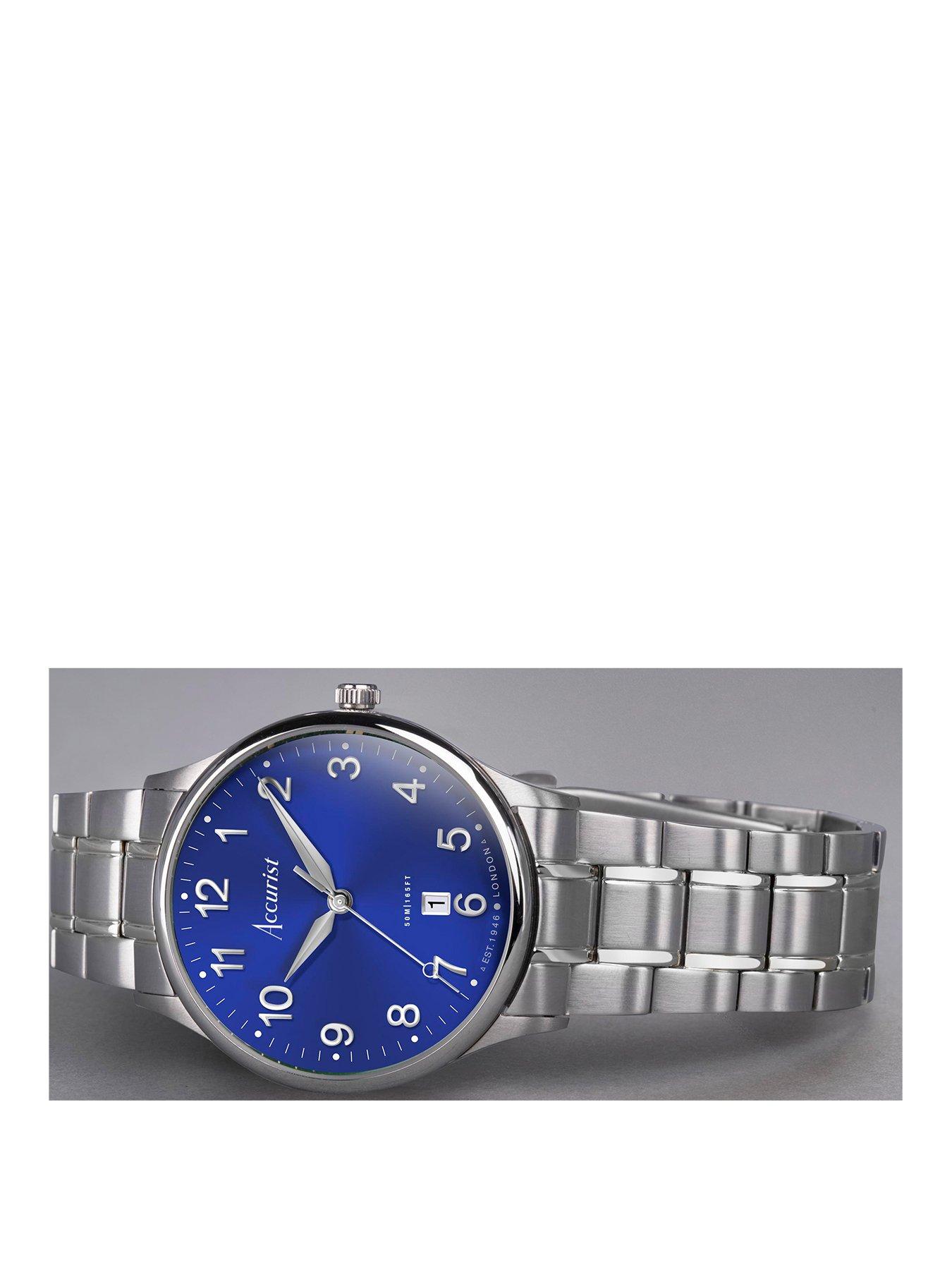 Image 2 of 8 of Accurist Classic Mens Silver Stainless Steel Bracelet Analogue Watch