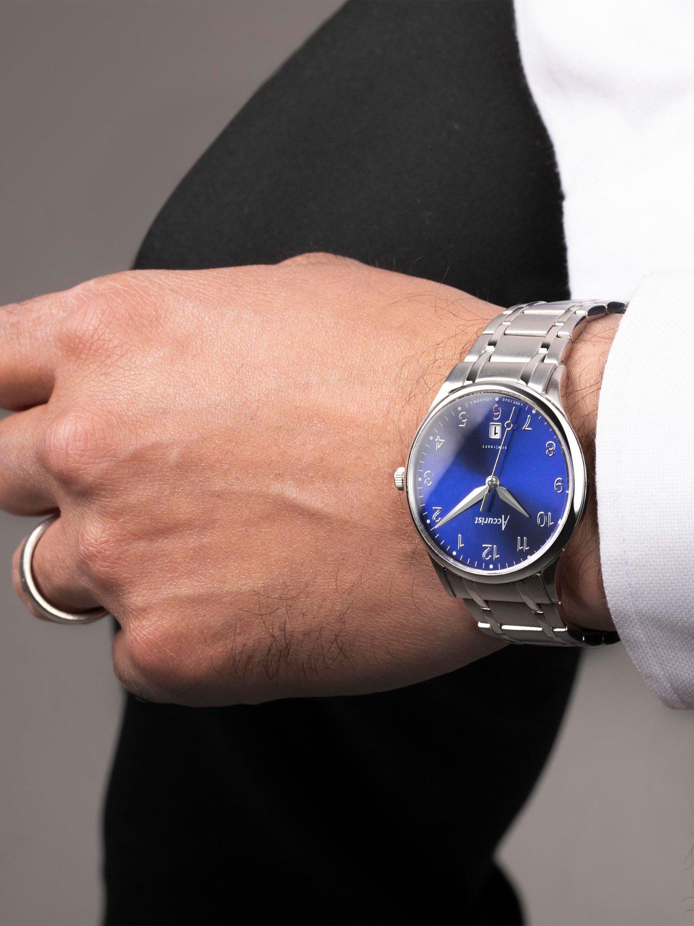 Image 3 of 8 of Accurist Classic Mens Silver Stainless Steel Bracelet Analogue Watch