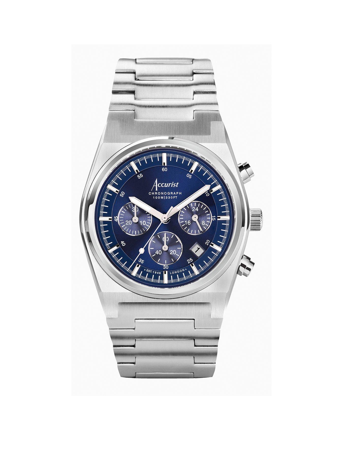 Steel on sale chronograph watch