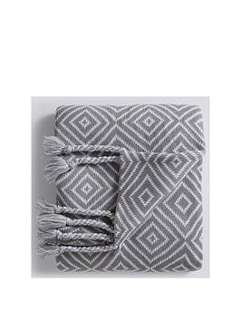Product photograph of Cascade Home Kamina Throw from very.co.uk