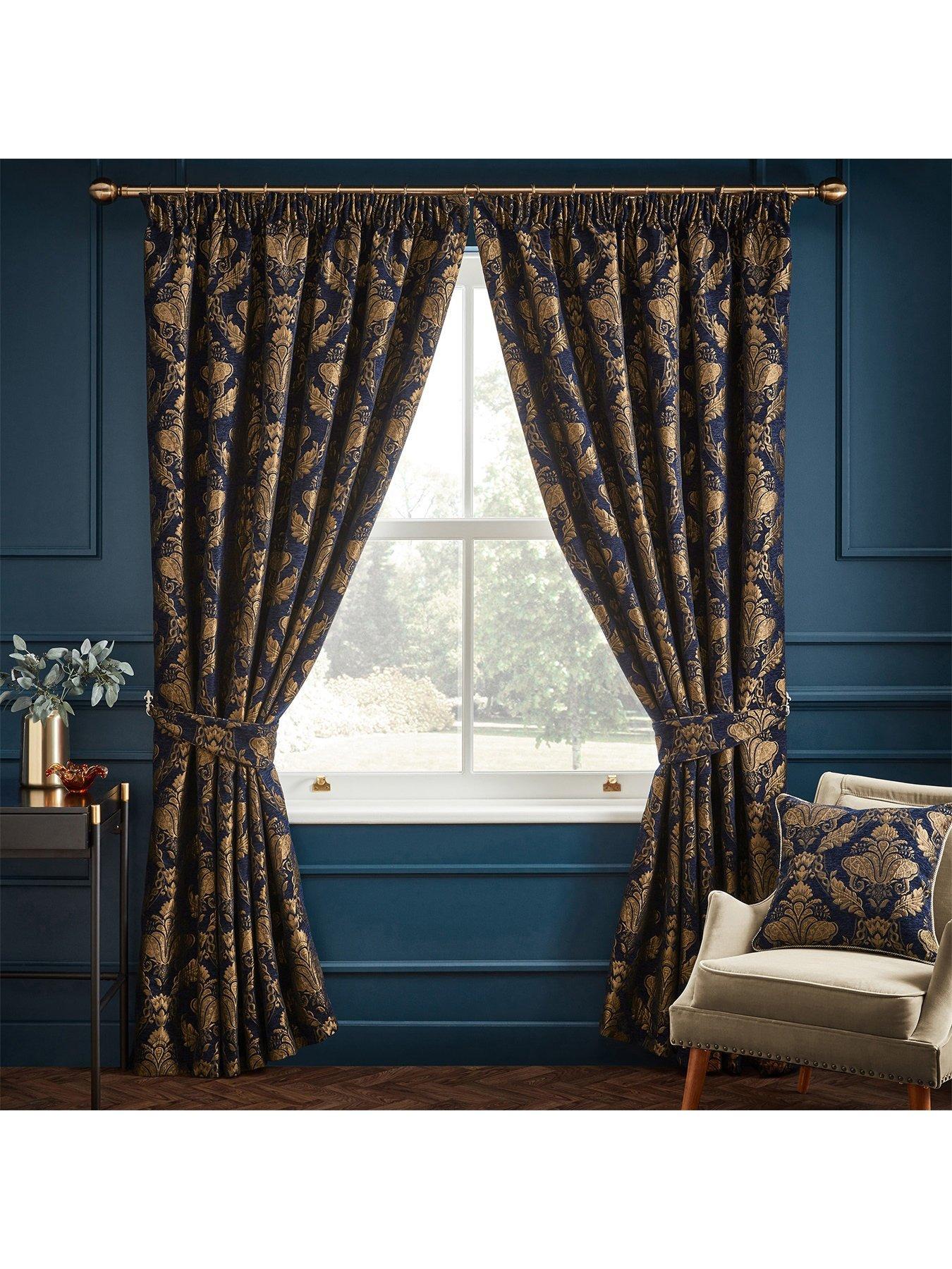 Paoletti Shiraz Pencil Pleat Curtains