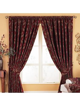 Product photograph of Paoletti Shiraz Pencil Pleat Curtains from very.co.uk