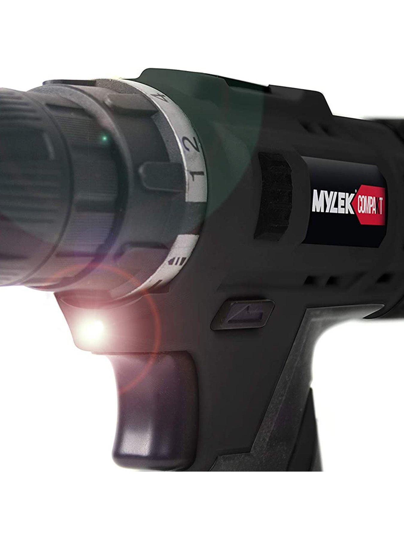 Image 3 of 7 of Mylek 18V Cordless Drill Electric Driver Set with 151-Piece Accessory Set and Case
