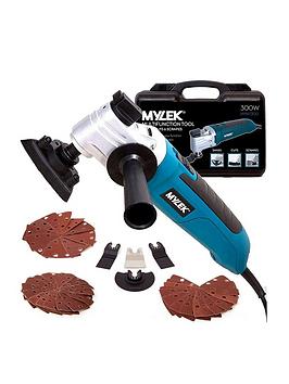 Product photograph of Mylek Multi Tool 300w Oscillating Electric Multifunction Tool Quick Blade Release With 48 Piece Accessory Kit And Carry Case from very.co.uk