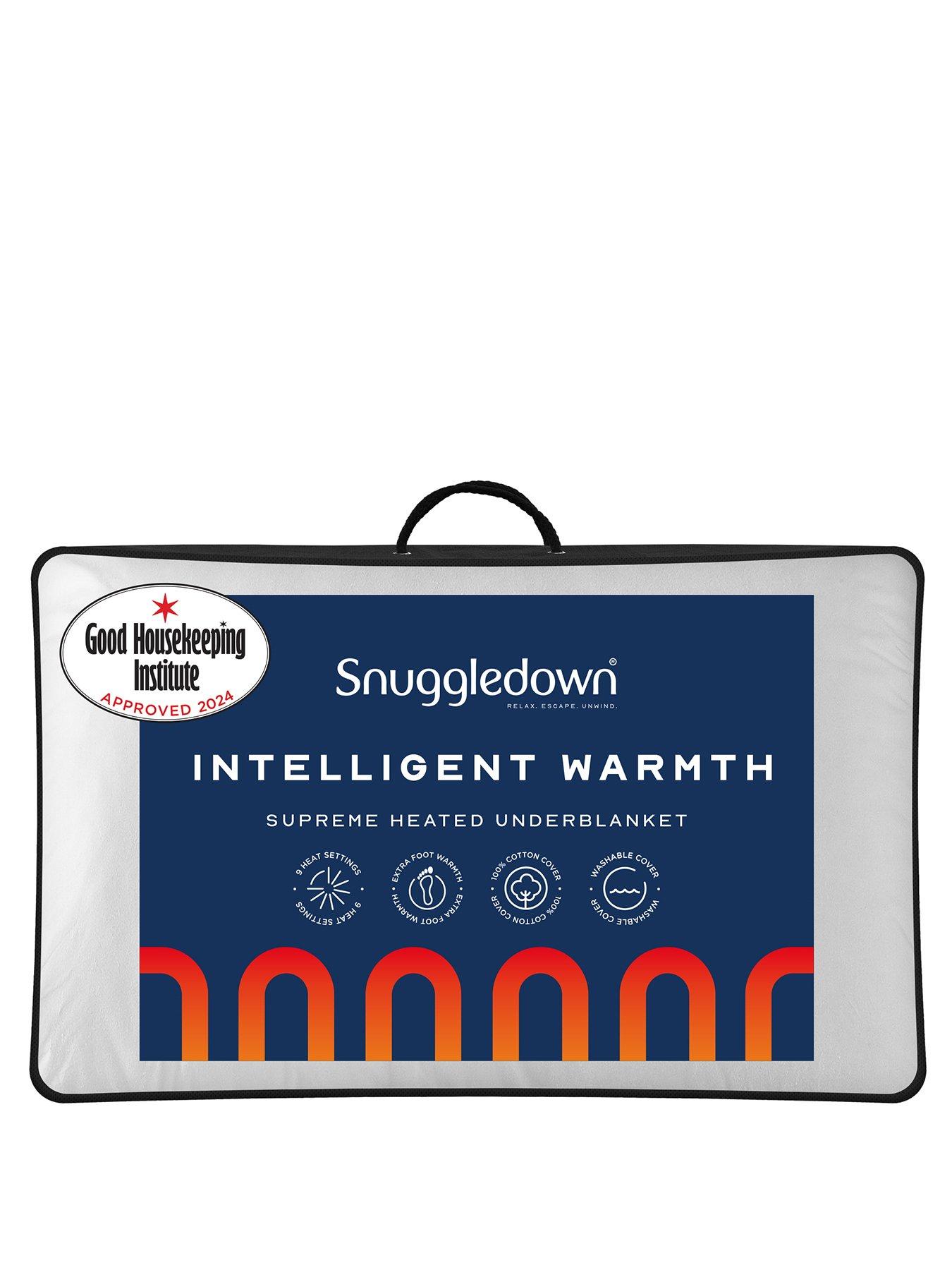 Product photograph of Snuggledown Of Norway Snuggledown Intelligent Warmth Heated Topper - Single - White from very.co.uk