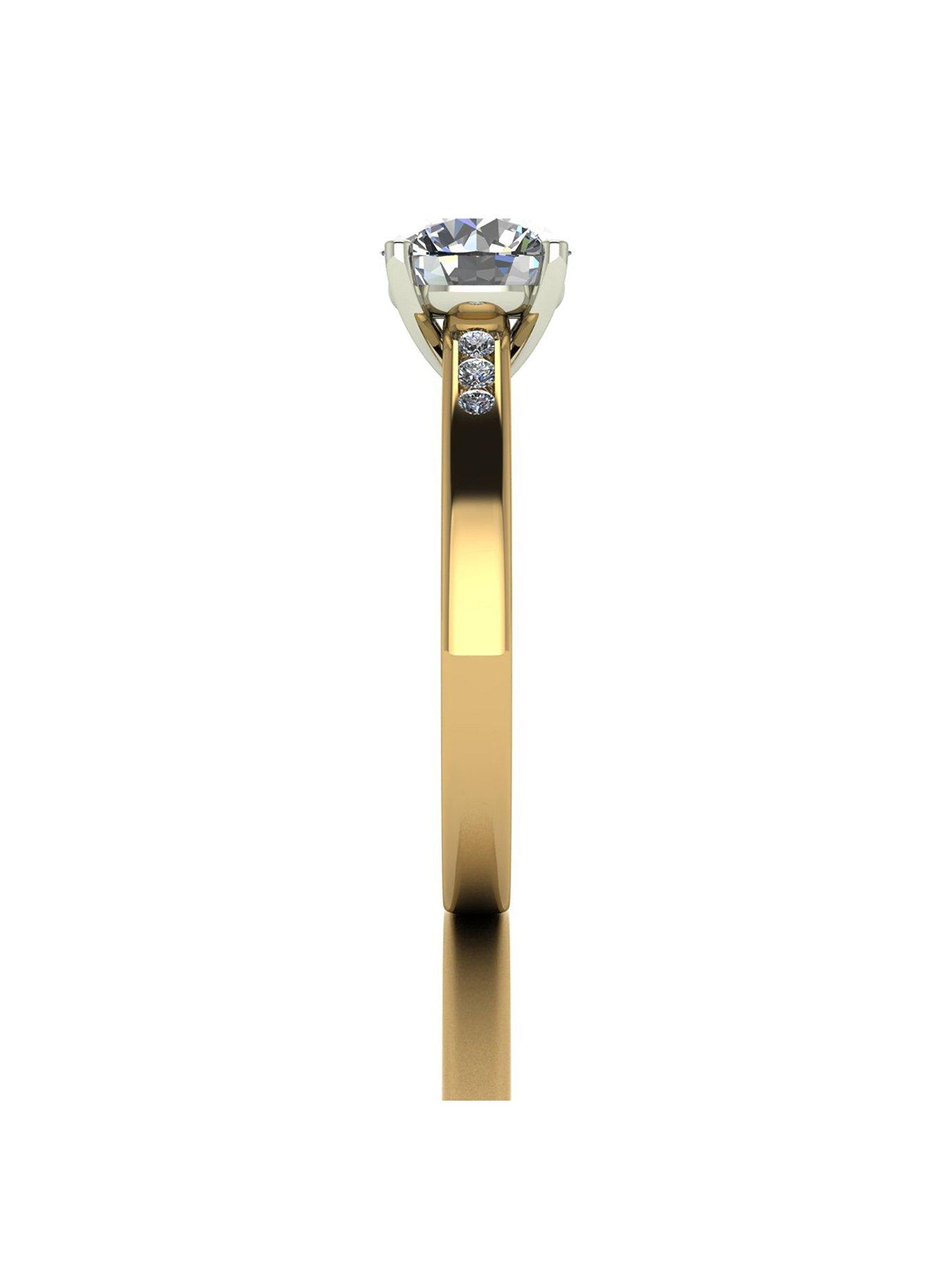 Image 3 of 5 of Moissanite 9ct&nbsp;Gold 1.35ct Moissanite Solitaire Ring