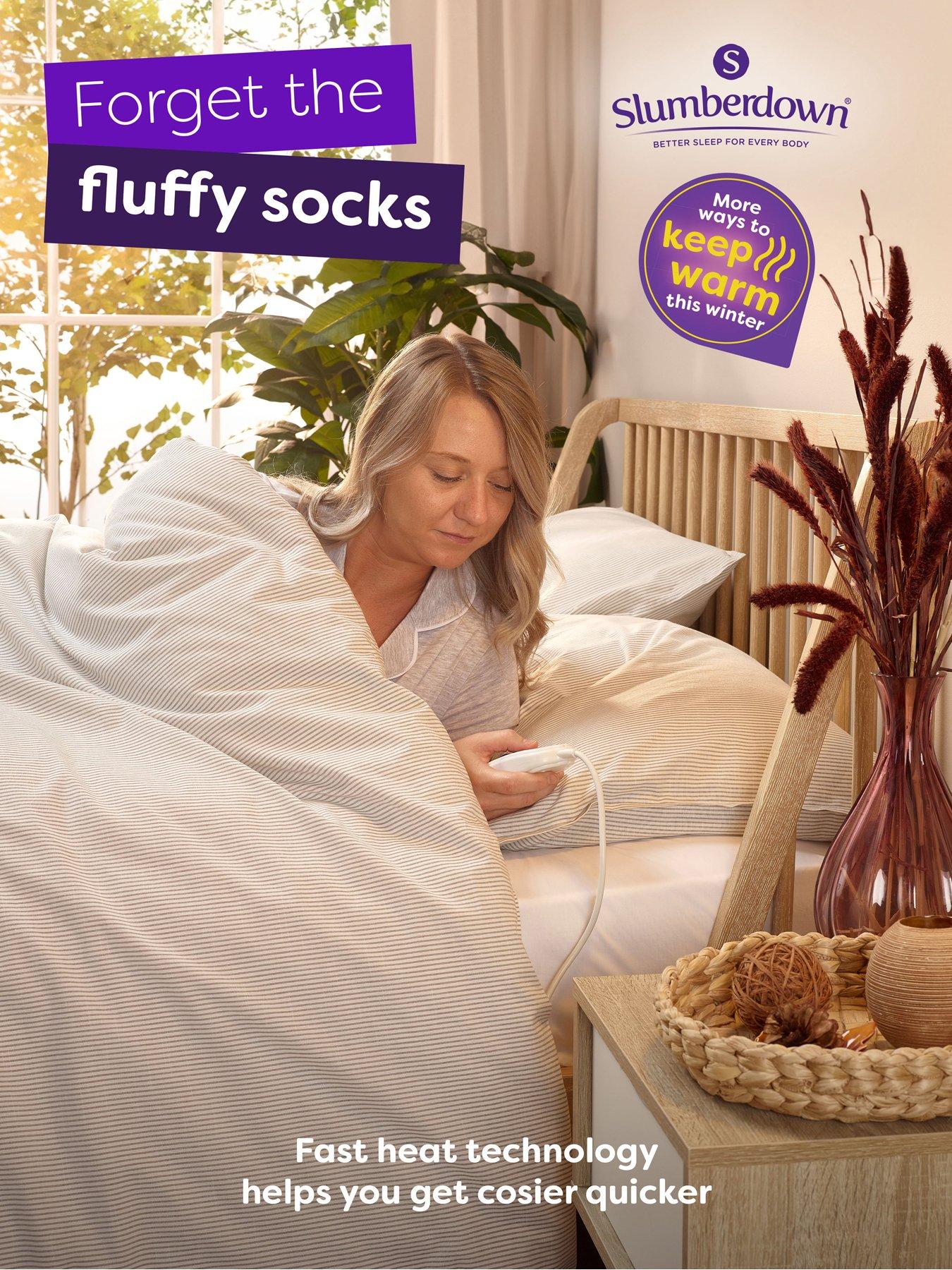 Slumberdown Wonderfully Warm Electric Blanket - White | very.co.uk