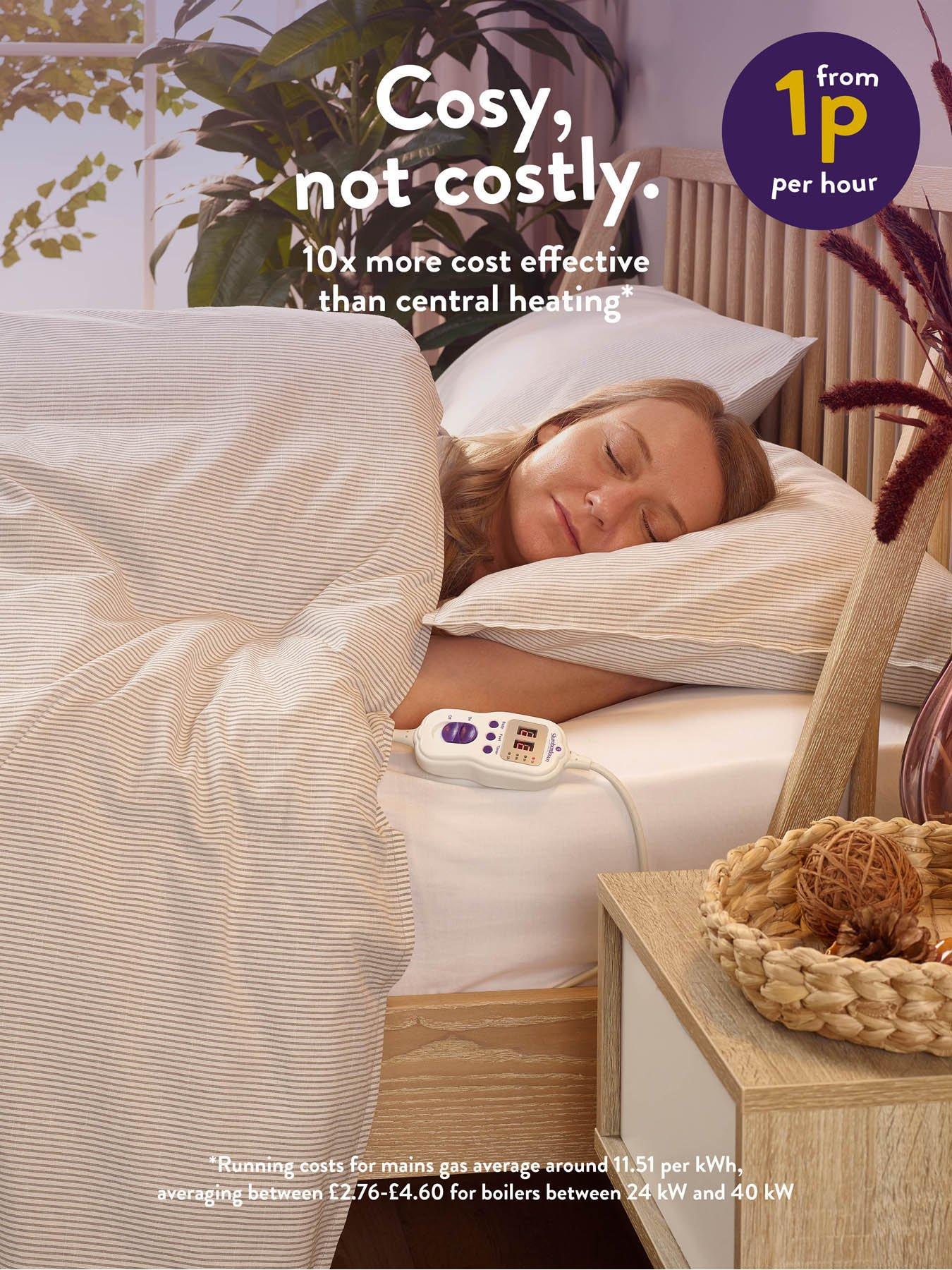 Slumberdown Wonderfully Warm Electric Blanket White Very