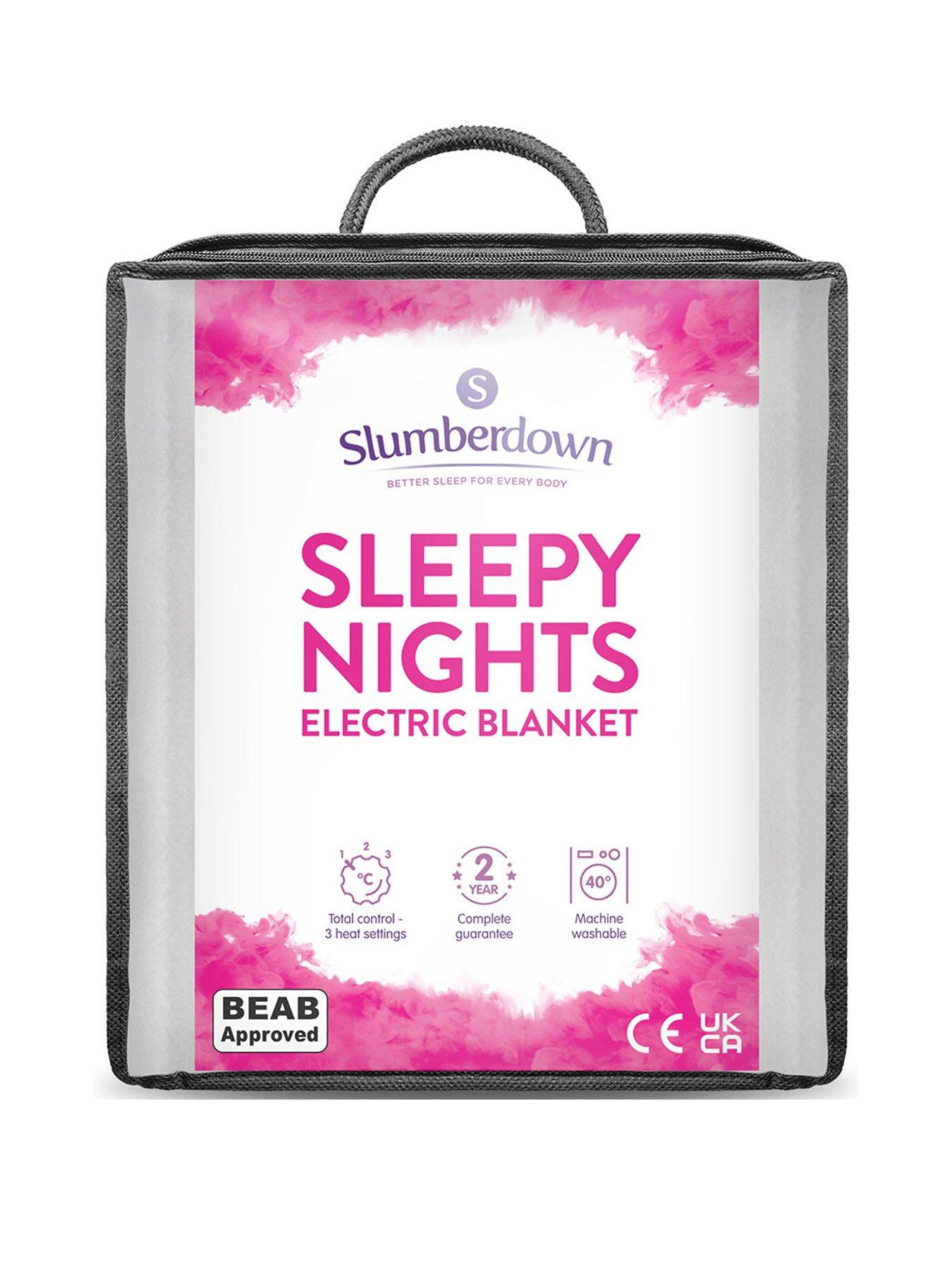 Slumberdown electric best sale blanket single