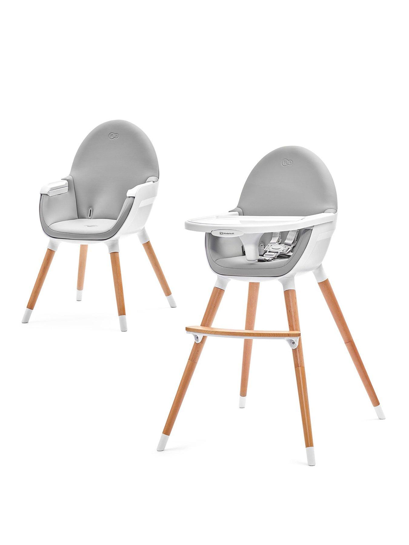 Product photograph of Kinderkraft Fini Highchair - Grey from very.co.uk
