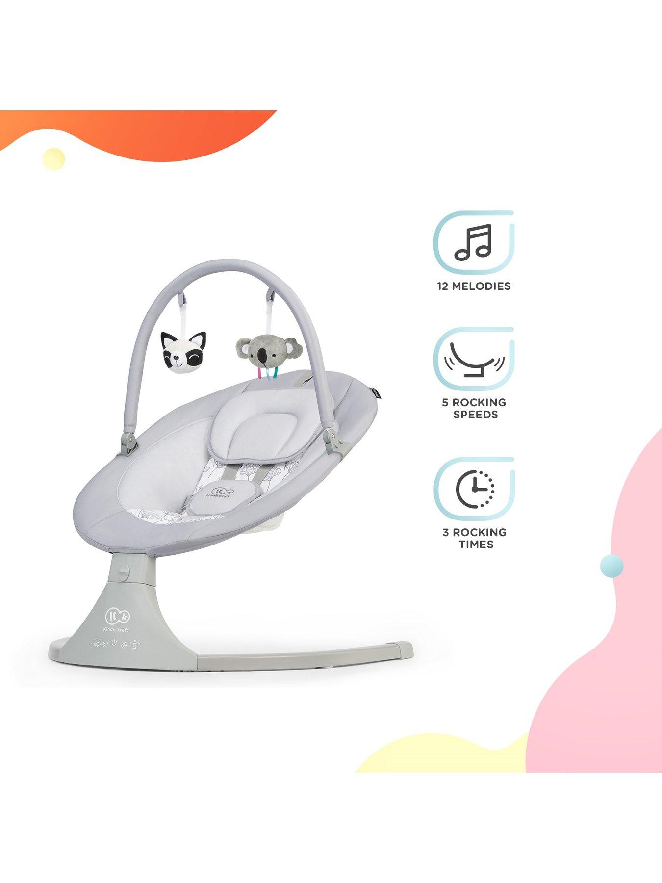 Image 4 of 7 of Kinderkraft Luli Cradle Bouncer- Grey