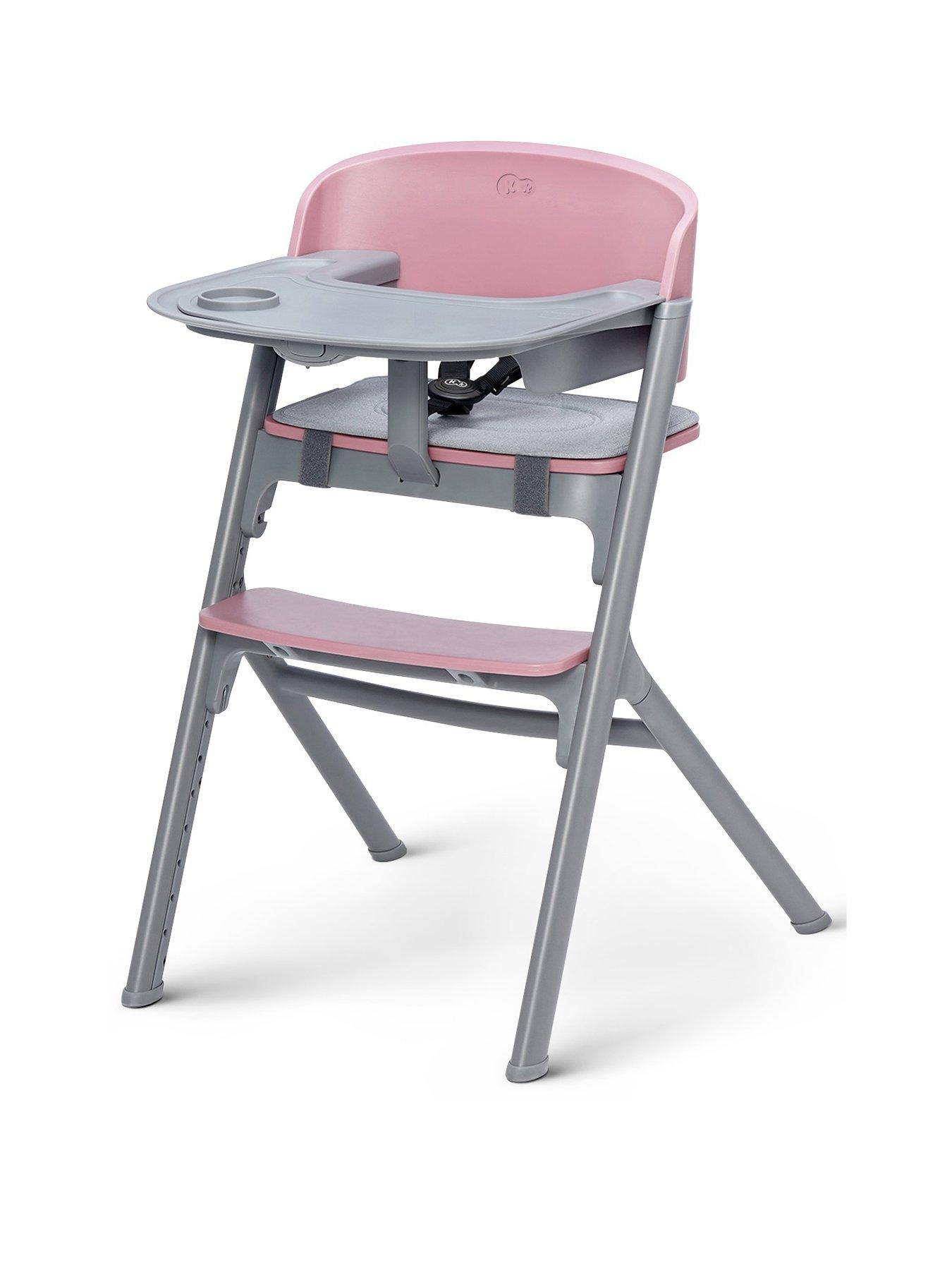 Product photograph of Kinderkraft Livy Highchair - Pink from very.co.uk