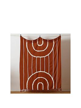 Product photograph of Furn Rainbow Tuft Throw from very.co.uk