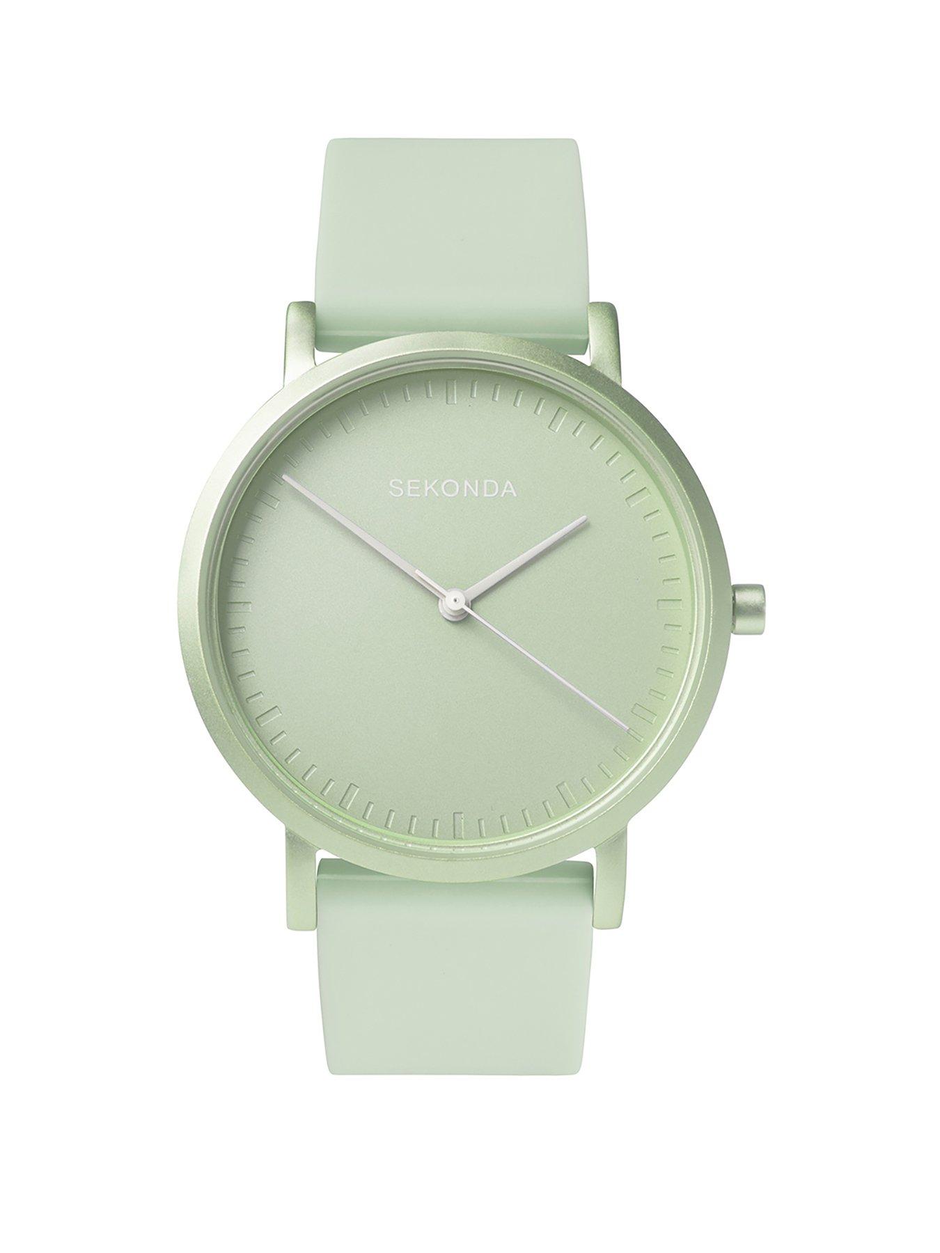 Sekonda Ladies Palette Green Silicone Strap with Green Dial Watch