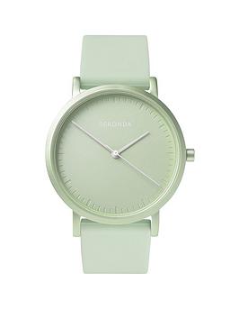 sekonda ladies palette green silicone strap with green dial watch