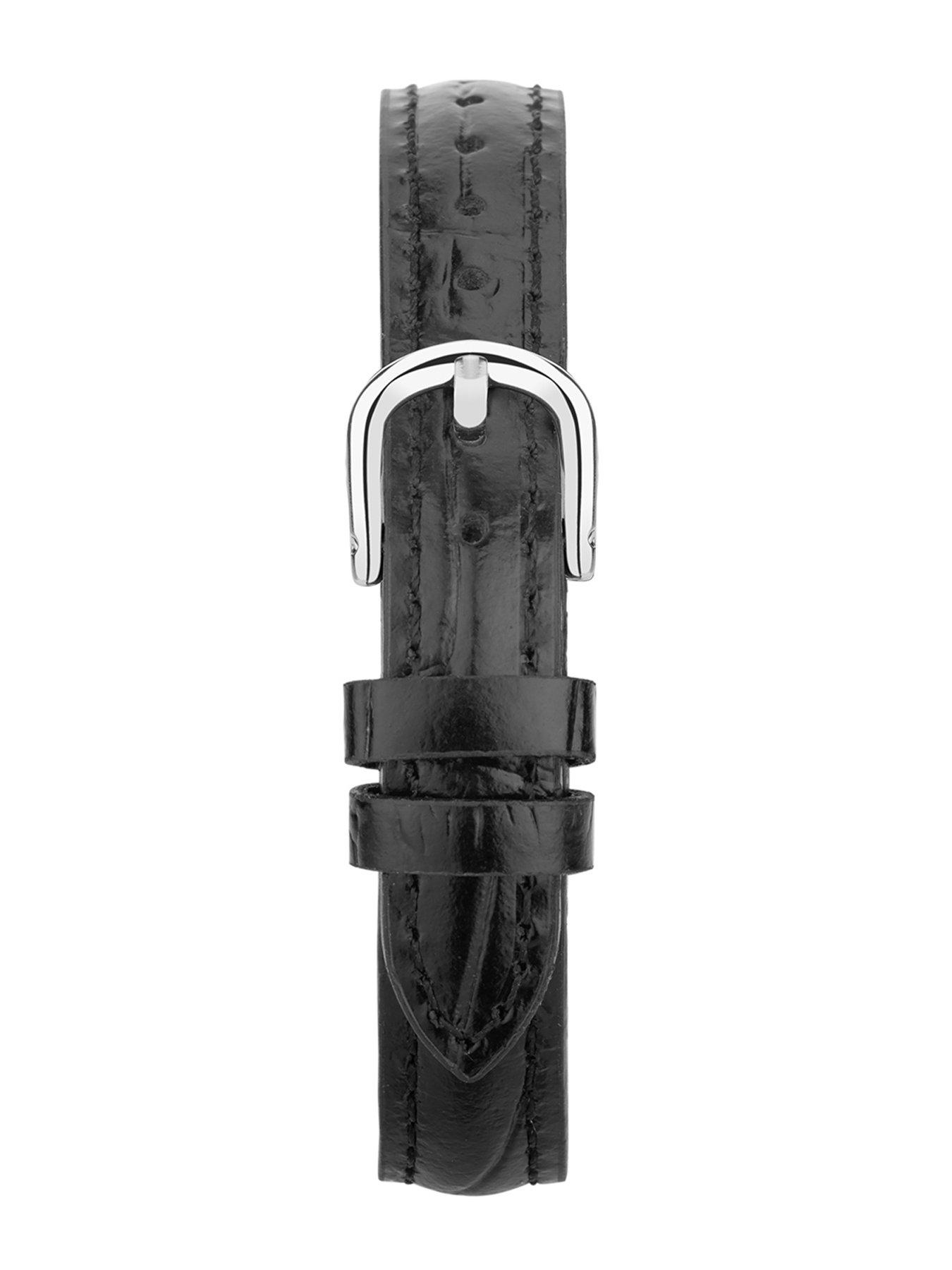 Image 6 of 6 of Sekonda Ladies Easy Reader Black Leather Upper Strap with White Dial Watch