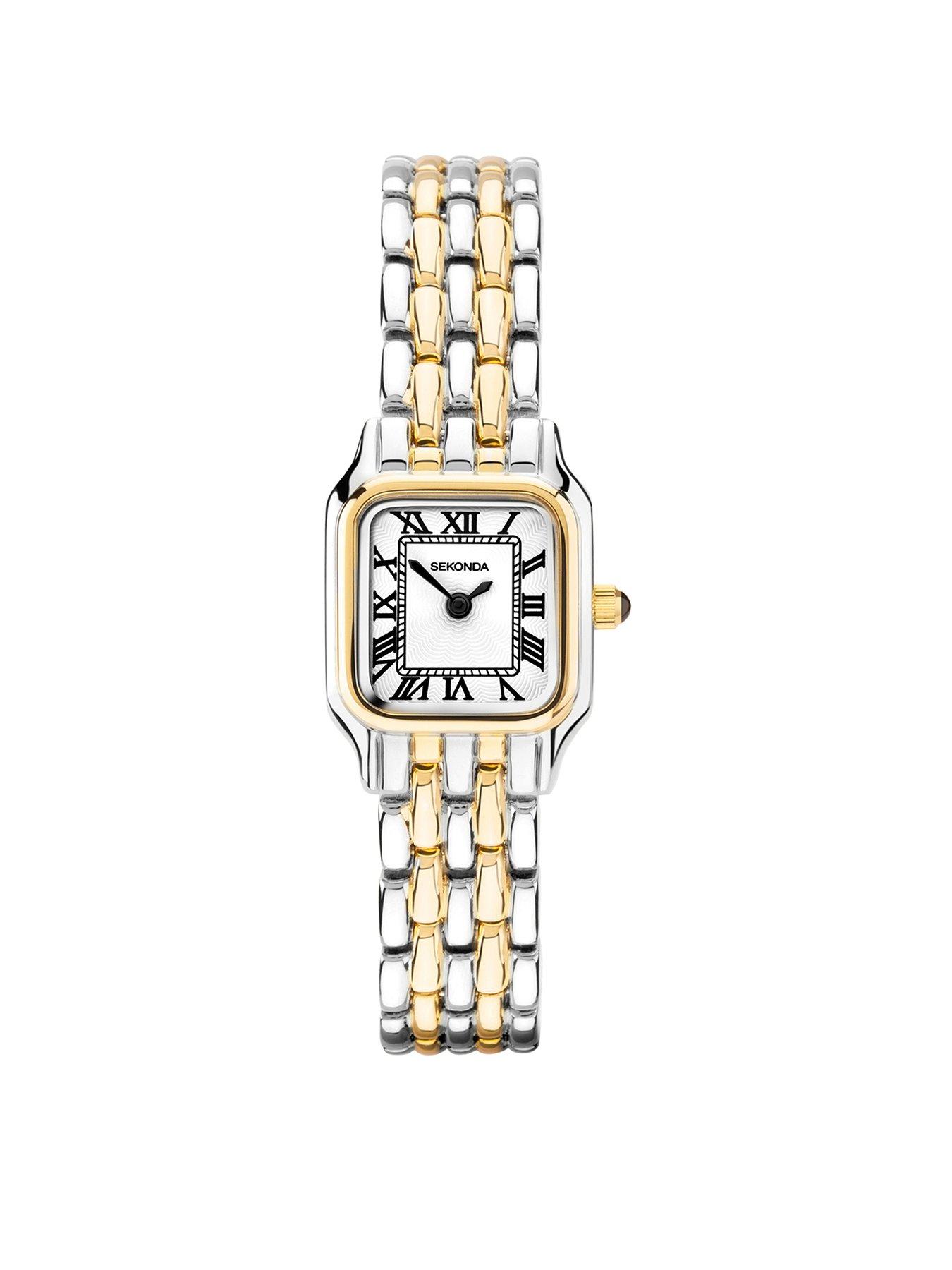 Image of Sekonda Ladies Monica Two Tone Alloy Bracelet with White Dial Watch