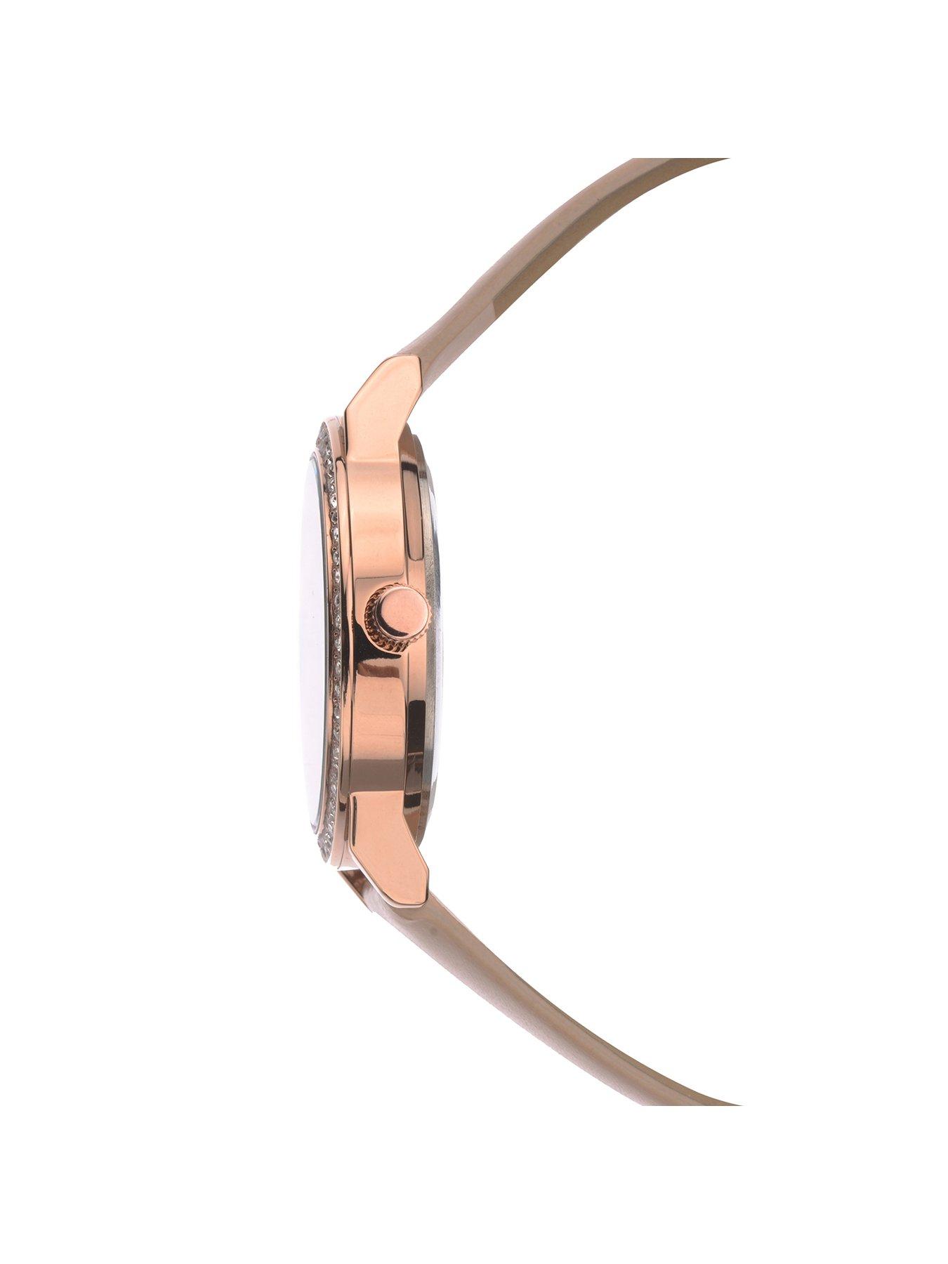 Image 3 of 6 of Sekonda Ladies Amelia Beige Polyurethane Strap with Rose Gold Dial Watch