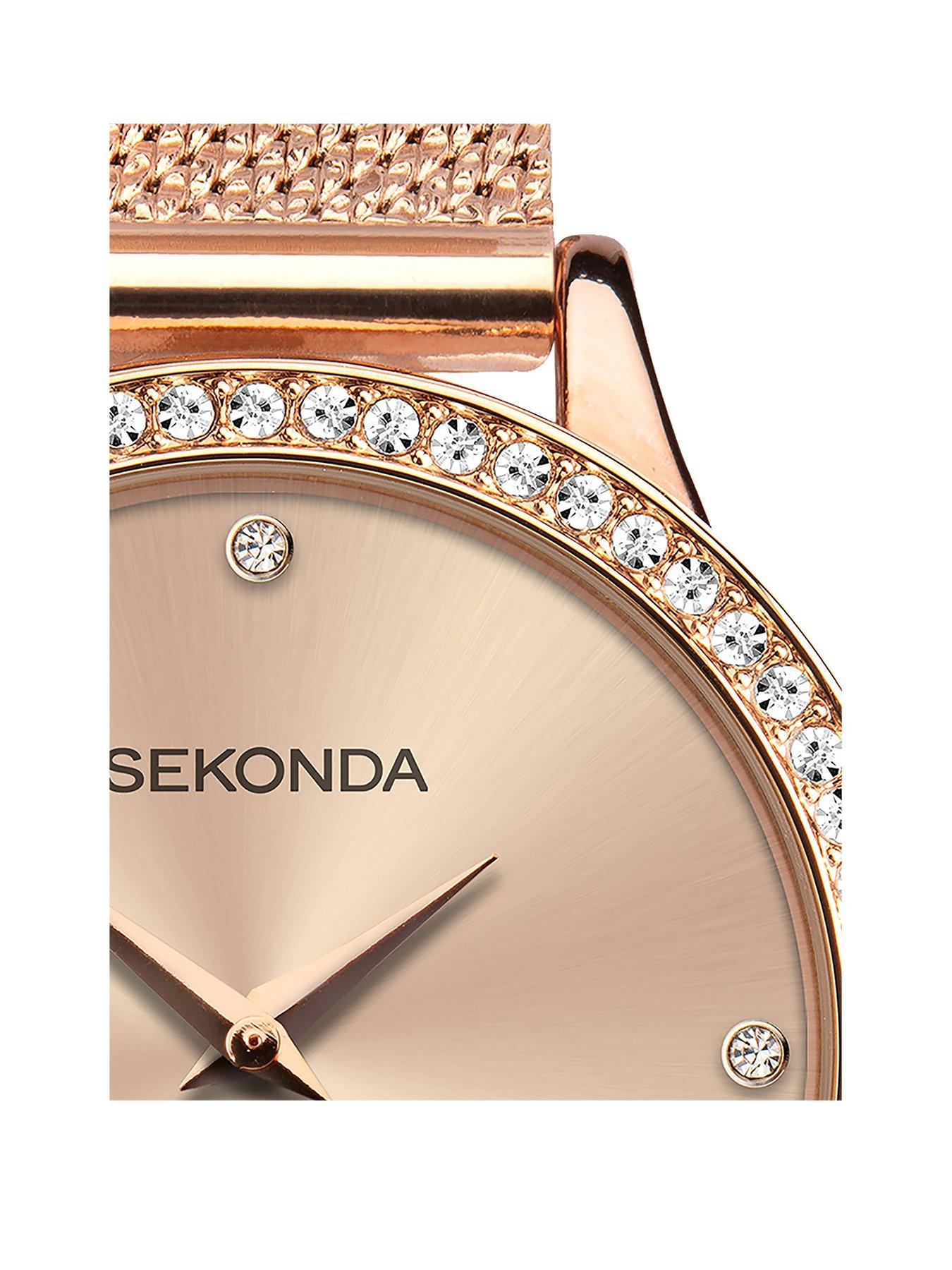 Rose gold dial clearance watch